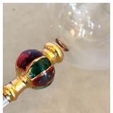 Artland Splendor Hand Painted Cordials and Liqueur Glasses