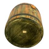 Vintage Weller Wood Rose Pottery Basket