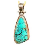 Beautiful Sterling Silver and Turquoise Pendant