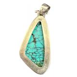 Beautiful Sterling Silver and Turquoise Pendant