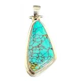 Beautiful Sterling Silver and Turquoise Pendant