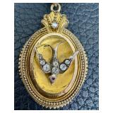 Antique Gold Filled Locket Necklace