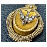 Antique Gold Filled Locket Necklace