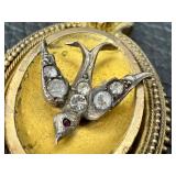 Antique Gold Filled Locket Necklace