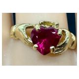 Vintage 14k Gold Irish Ring
