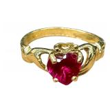 Vintage 14k Gold Irish Ring