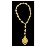 Antique Gold Filled Locket Necklace