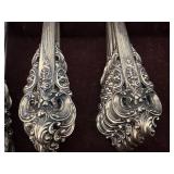 Set of Vintage Wallace Grand Baroque Sterling Silver Flatware