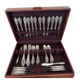 Set of Vintage Wallace Grand Baroque Sterling Silver Flatware