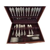 Set of Vintage Wallace Grand Baroque Sterling Silver Flatware