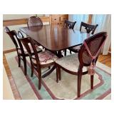 Vintage Dining Room Table and Chairs Set
