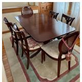 Vintage Dining Room Table and Chairs Set