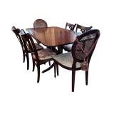 Vintage Dining Room Table and Chairs Set