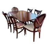 Vintage Dining Room Table and Chairs Set