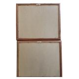 Pair of Decorative Kitchen Framed Wall Hangings with Asparagus, Cauliflower and Onions