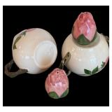 Vintage Franciscan Desert Rose including, Tea Kettle, Sugar, Cream, Petite Cups and More