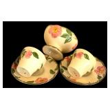 Vintage Franciscan Desert Rose including, Tea Kettle, Sugar, Cream, Petite Cups and More