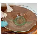 Stylish Home Decor Items including a Lovely Hand Blown Glass Aqua Vase