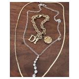 Two Vintage Necklaces and a Bracelet