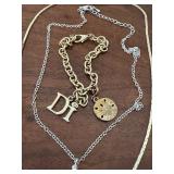 Two Vintage Necklaces and a Bracelet