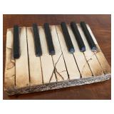 Artisan Crafted Pottery Piano Keys