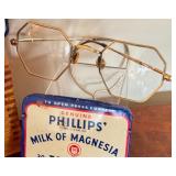 Vintage Wooden Box, Vintage Eye Glasses and More