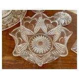 Assorted Vintage Glassware including a vintage Martinsville Glass 1930