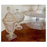 Assorted Vintage Glassware including a vintage Martinsville Glass 1930