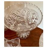 Assorted Vintage Glassware including a vintage Martinsville Glass 1930
