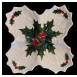 Fitz & Floyd Classics Gregorian Collection Victorian Santa Teapot,  Fitz & Floyd Santa with Wreath ~ Wall Hanger/ Dish/Plate 2002