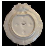Fitz & Floyd Classics Gregorian Collection Victorian Santa Teapot,  Fitz & Floyd Santa with Wreath ~ Wall Hanger/ Dish/Plate 2002