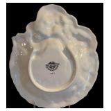Fitz & Floyd Classics Gregorian Collection Victorian Santa Teapot,  Fitz & Floyd Santa with Wreath ~ Wall Hanger/ Dish/Plate 2002
