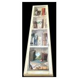 Fun Decorative Print on Board Featuring a Bookshelf