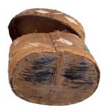 Antique Hand Crafted Bent Wood and Quill Box and Oval Shaped Trinket Box