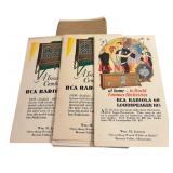 Variety of Vintage RCA WM. H. Jensen Adverting Memorabilia / Vintage RCA Victor Memorabilia