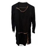 Vintage Flapper Style Dress with Hand Embroidered Accents