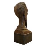 Vintage Ouro Artesania Wooden Carved Don Quixote Bust