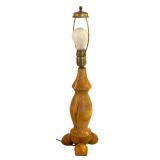 Vintage Hand Crafted Wooden Table Lamp