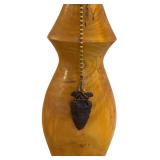 Vintage Hand Crafted Wooden Table Lamp