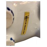 Vintage Blue and White Chinese Vase and Blue and White Elephant Shaped Tea Kettle