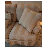 Pink Stripe Upholstered Sofa by Century