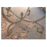 Elegant Glass Topped Coffee Table