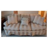 Pink Stripe Upholstered Sofa by Century