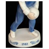 Bing & Grøndahl 1982 Girl with Ball Porcelain Figurine
