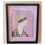 Small Framed Delineator Advertising Magazine Print
