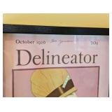 Small Framed Delineator Advertising Magazine Print