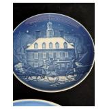 Variety of Danish Christmas Plates