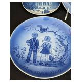 Variety of Danish Christmas Plates