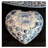 Assorted Blue and White Vintage Asian Dishes