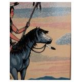 Small Framed Native American Print and Bookend